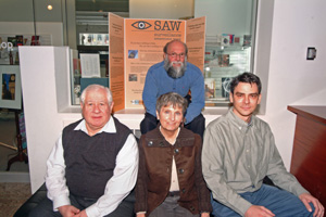 David Lyon (back), Elia Zureik, Laureen Snider and Art Cockfield